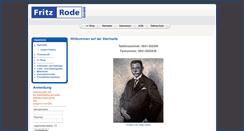 Desktop Screenshot of fritz-rode.com